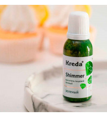 Краситель-шиммер пищевой гелевый "Kreda" зеленый (20г)