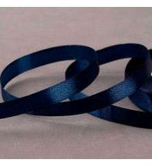 Лента атласная, 10 мм × 23 ± 1 м, цвет тёмно-синий №81