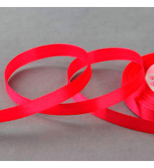 Лента атласная, 10 мм × 23 ± 1 м, цвет малиновый №111