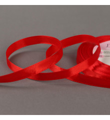 Лента атласная, 10 мм × 23 ± 1 м, цвет красный №26