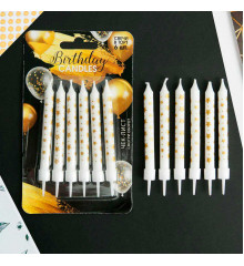 Свечи в торт Birthday candle, 6 шт, 9 х 15 см