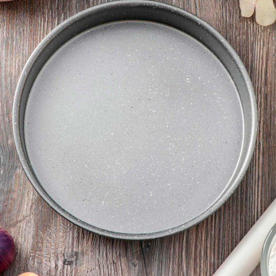 Форма для выпечки Magistro Gourmet Range, 24,8×24,8×5 см, толщина 0,6 мм, антипригарное покрытие, цвет серый